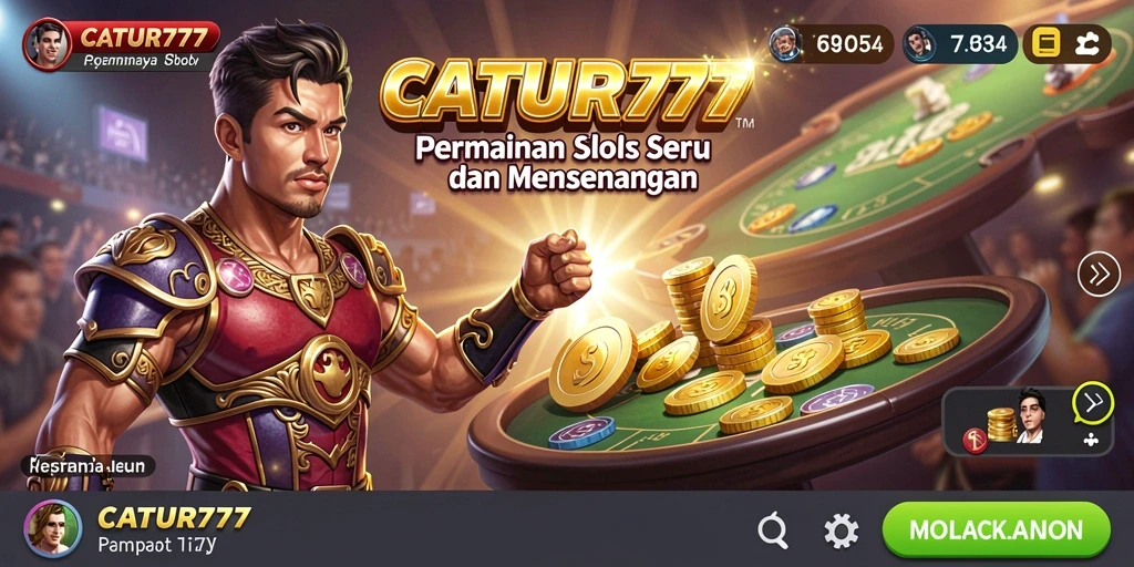 Screenshot utama menunjukkan gameplay menarik dari permainan Slot.