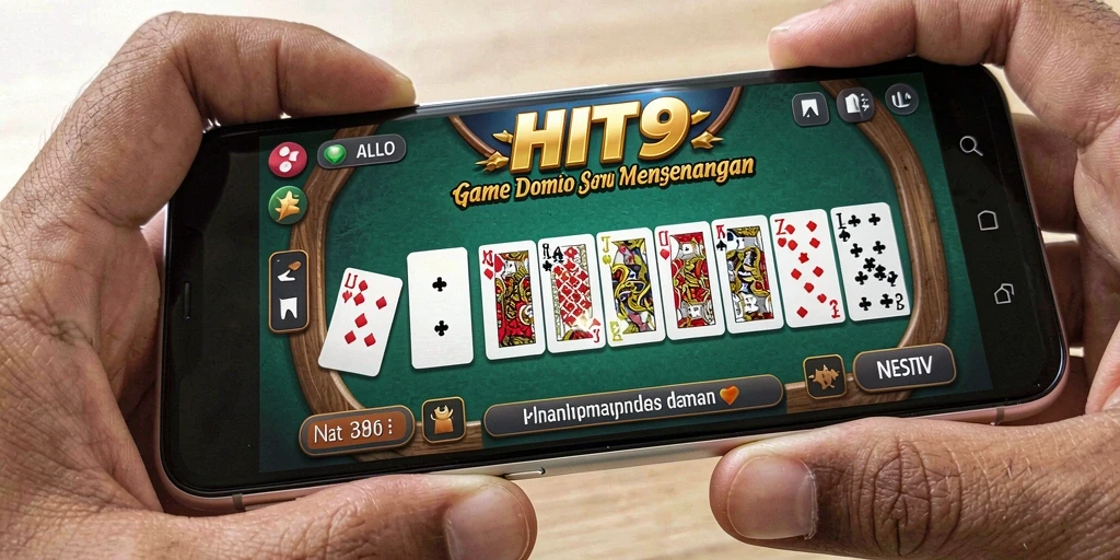 Tangkapan layar HIT9 menampilkan momen seru permainan Domino.