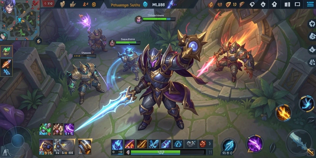 Screenshot gameplay MLBB8 dengan pertarungan seru di dunia ARPG.