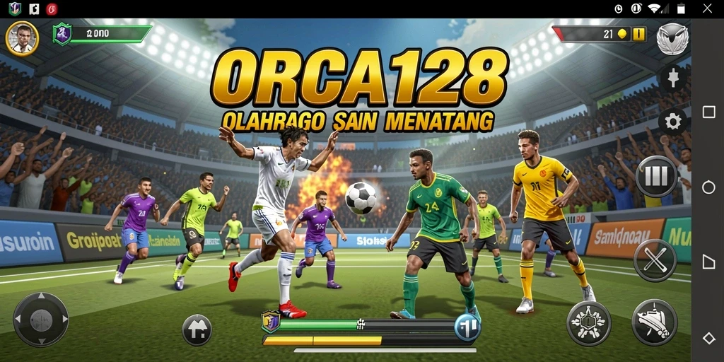 Cuplikan gameplay seru ORCA128 dalam aksi olahraga.