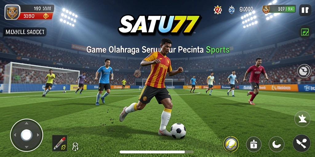 Tangkapan layar SATU77 menunjukkan aksi olahraga yang mendebarkan.